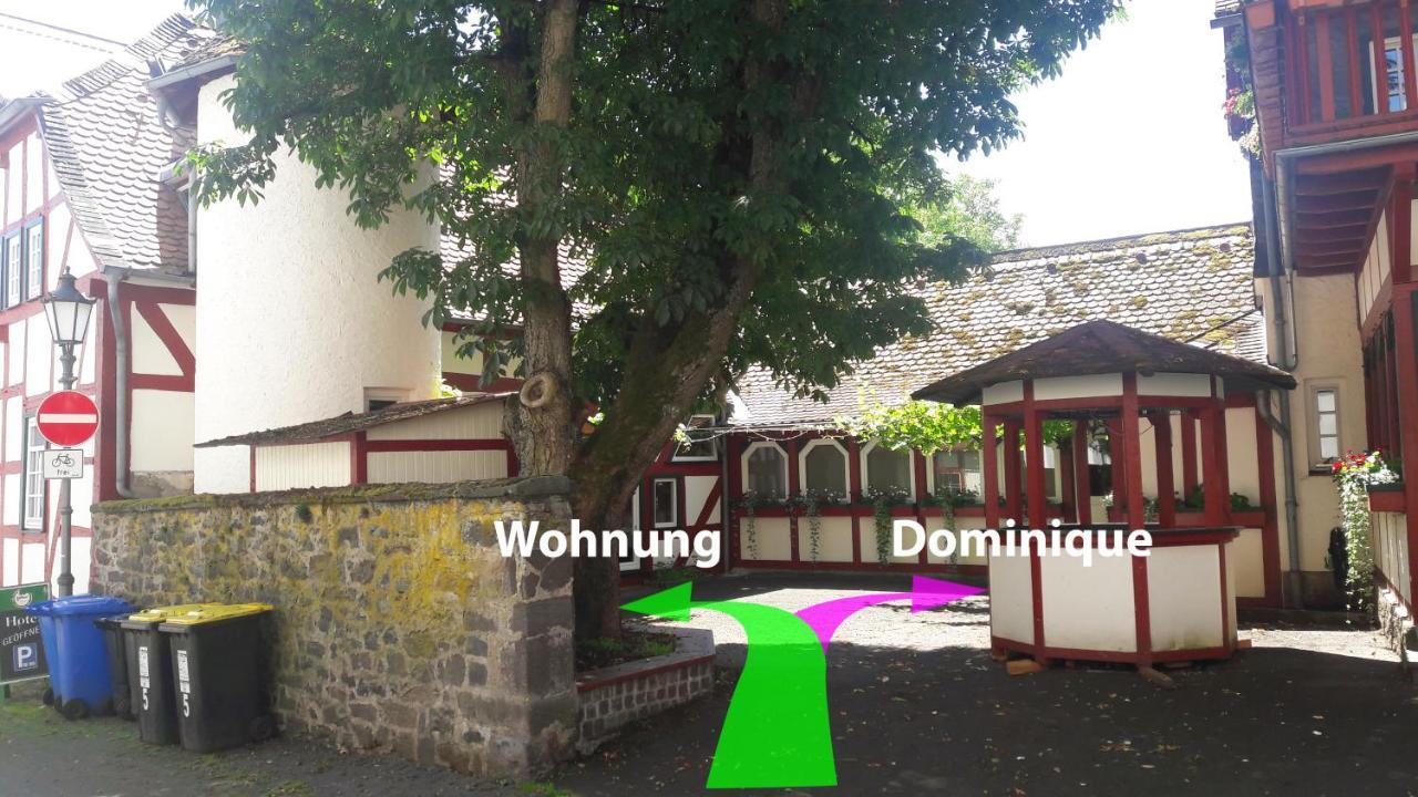 Historische Ferienwohnung Mit Kamin In Lich Bagian luar foto